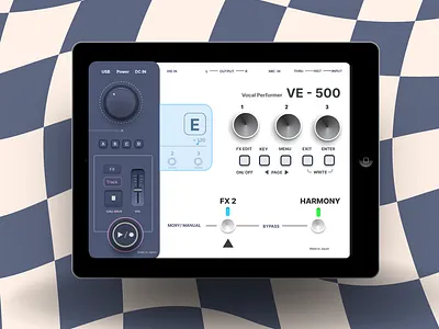 Boss VE 500 - Vocal performer's UI build designdrug figma retro ui uidesigner watchmegrow