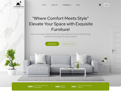 Furniture E-commerce Website contemporarydesign curatedfurniture elevateyourspace exquisitedesigns furniture furniture e commerce furniture website furnitureideas furnitureinspiration interiorinspiration logo luxuryfurniture personalizeddesign stylishhome transformyourhome ui