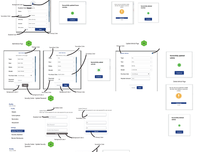 Milly - Banking App - Color Customization Wireframe banking app color customization illustration logo online banking ui vector wireframe