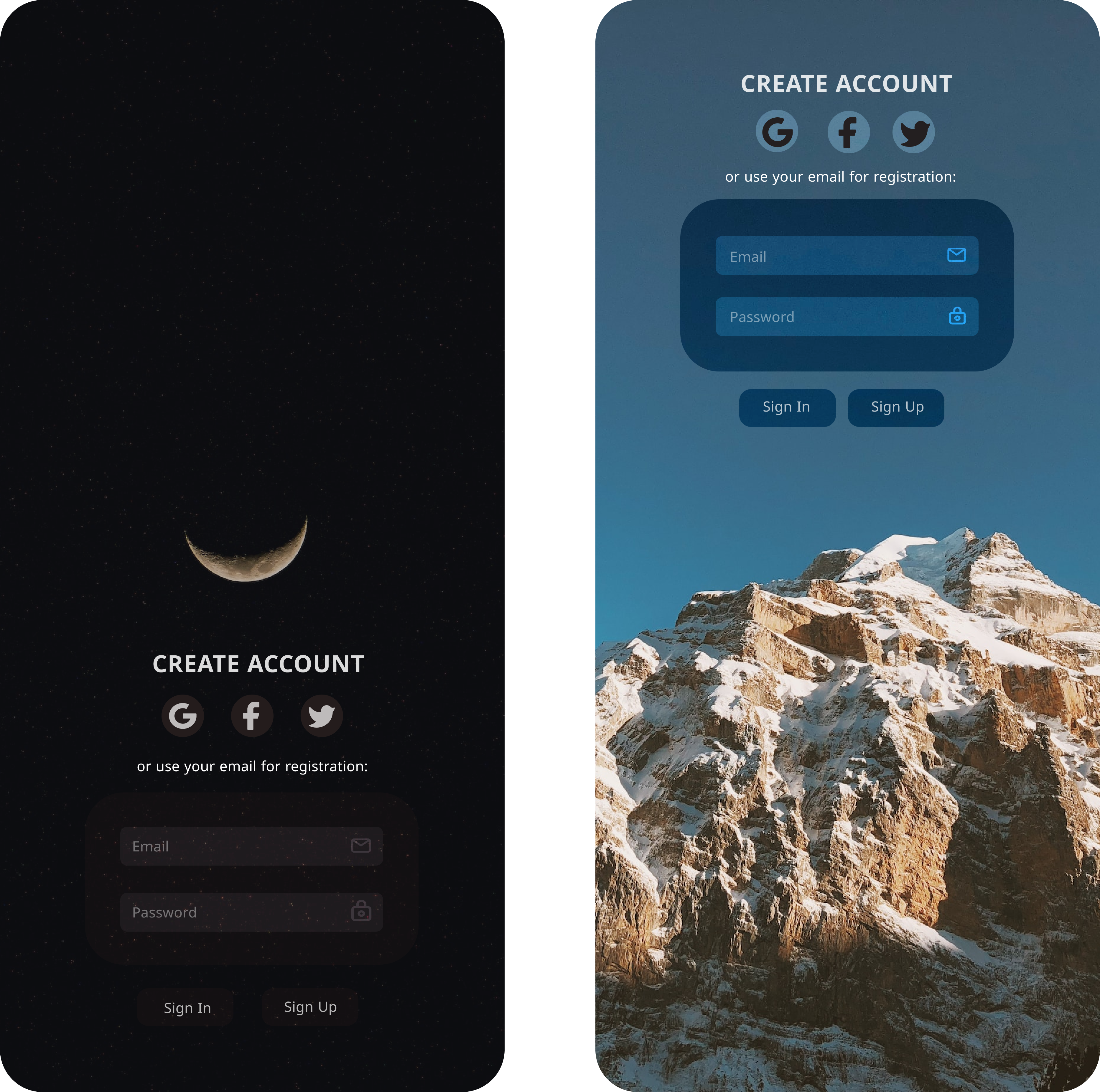 DailyUI: Sign-up Pages app dailyui design graphic design login page typography ui ux