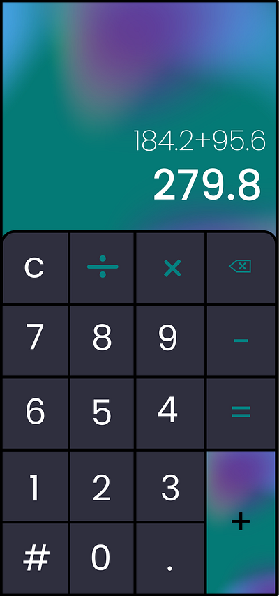 DailyUI: Calculator app dailyui design minimal ui ux