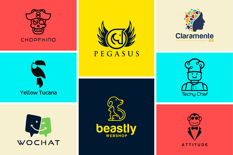 Modern minimalist flat company logo design for your business by Nur