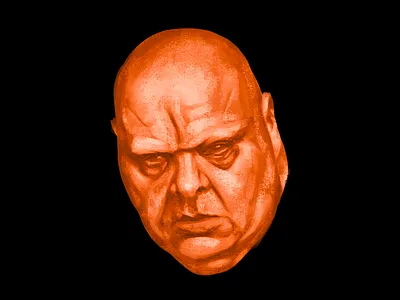Tony adobe bristle brush drawing expression face head illustration photoshop portrait