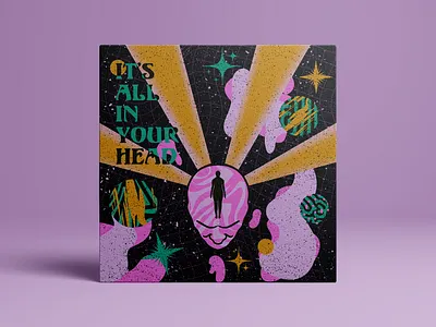 It's All in Your Head abstract art design graphic design illustration retro