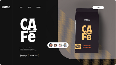 Coffee Brand Concept bag black and white brand identity branding business cafe coffee ecommerce hero landing page local logo mockup packaging web design webflow website