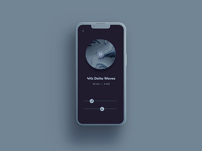 Alpha to Delta waves - Manifest, focus and deep rest app alpha waves app branding delta waves design graphic design music music app sound app ui ux