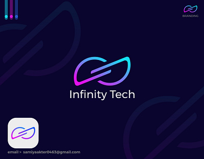 Infinity Tech best logo brand identity branding icon logo infinity logo logo logo design logo mark logofolio tech logo vect plus