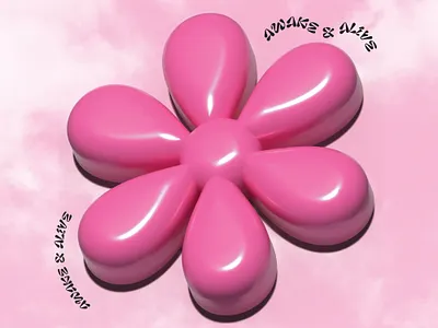 Awake & Alive 3d design graphic design illustration typography vector