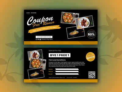 Coupon/Gift Card Design banner banner design branding coupon coupon design cupon cupon design design events poster facebook banner flyer food poster gift card graphic design instagram post poster print design rollup social media post twitter banner