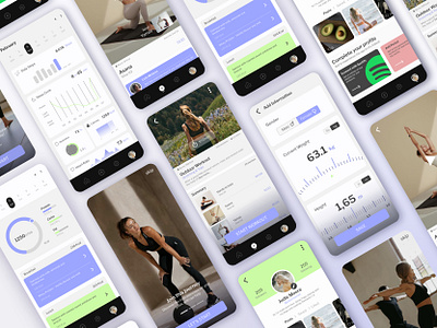 Yoga & Wellness - mobile app app design designer fitness gym mobile uidesign uiux user uxdesign wellness yoga