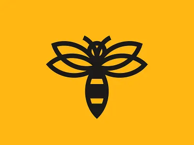 💛 A bee logo! bee honey icon logo mead