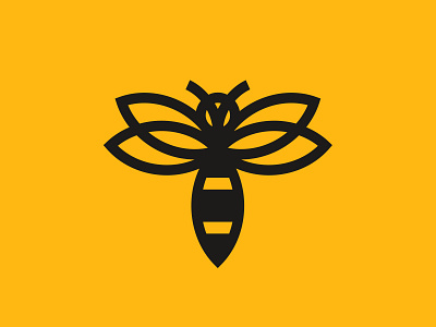 💛 A bee logo! bee honey icon logo mead