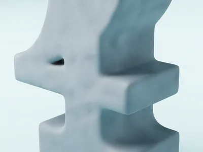 36 Days of Type: Four 3d clay illustration texture typography