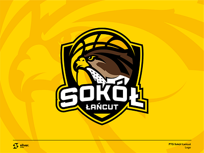 Sokół Łańcut | Official Logo basket basketball basketball logo branding design logo mascot mascot logo sport sport logo