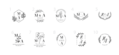 Wedding Monograms design elegant graphic design monogram simple wedding