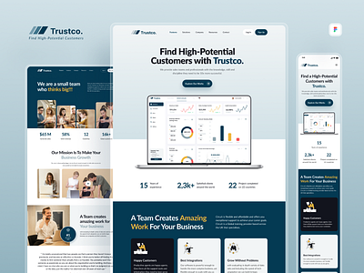 Trustco. Website company design landing page ui ui design website website design