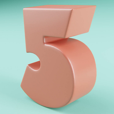 36 Days of Type: Five 3d illustration type design typography