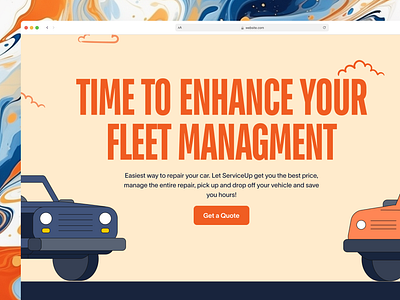 Vehicle Maintenance Website app car app design landing page maintenance saas ui website