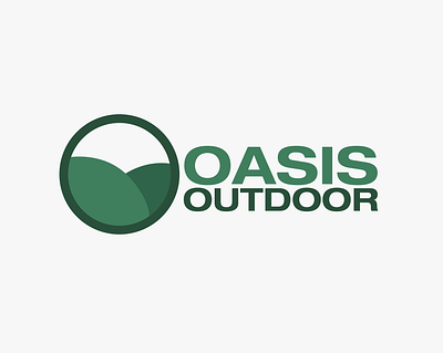 Oasis Outdoor Brand Identity branding design graphic design identity illustration logo material physical