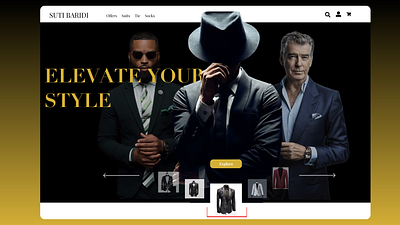 E-commerce product listing website branding design ecommerce mockups suits website