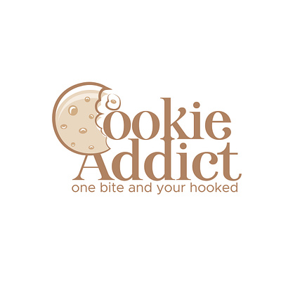 Cookie Addict Logo custom logo fiverr logo logo design mini minimal logo