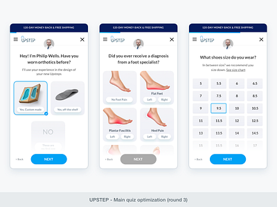 UPSTEP - Main quiz optimization (round 3)