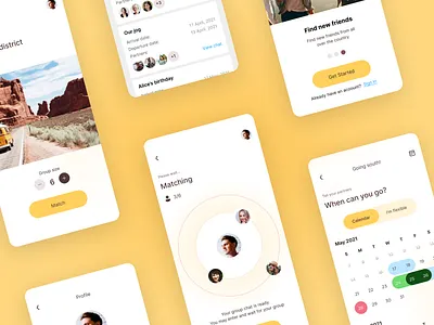 Clee - Travel partner matching app abroad app buddies chat design friendly hiking matching mobile partner partners product schedule search swap travel ui users ux