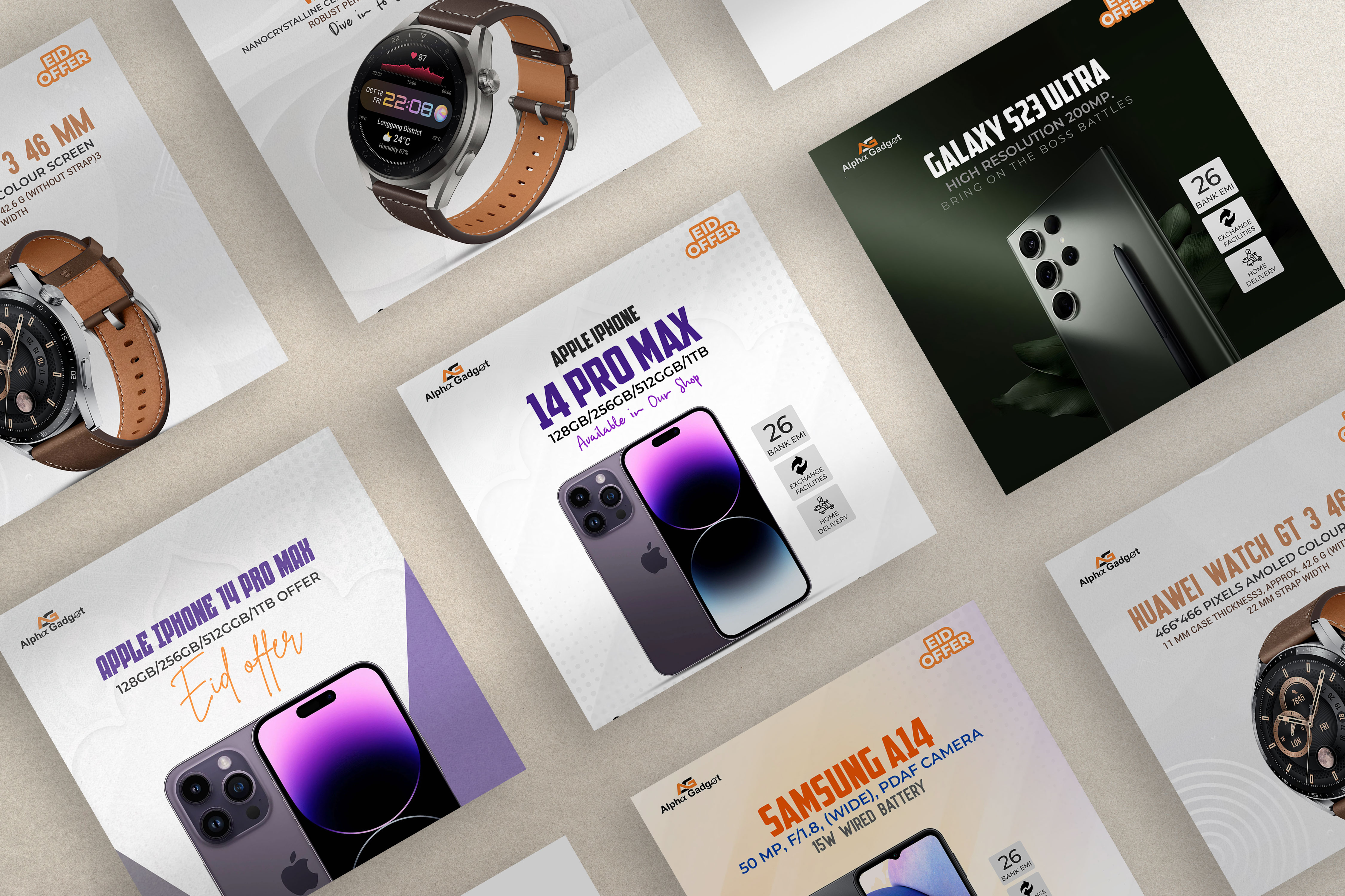 Smartphone Gadget Banner | Social Media Ads | efaysal 3d banner design branding design e post eller epost efaysal facebook post design food banner graphic design graphicdesign illustration instagram post logo motion graphics social media social media design social media post design ui watch post web banner