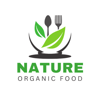 Nature organic food logo branding design logo logo design logo for it company