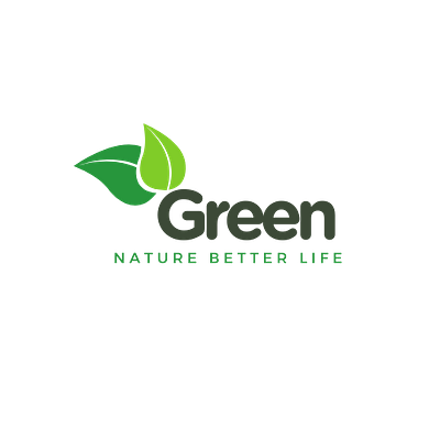 Green Nature better life logo branding design graphic design logo logo design logo for it company