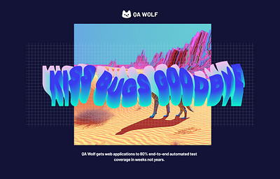 QA Wolf trippy ad acid ad ai groovy illustrator trippy vaporwave