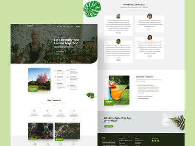 Green Gardener - Informational WordPress Development custom ui gardening informational website web design web development wordpress development