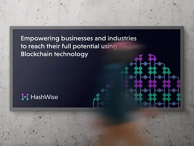 HashWise - Web3 Agency Billboard Design crypto modern logo gradient pattern nft logo tech pattern web3 web3 agency web3 agency logo web3 billboard web3 brand identity web3 branding web3 gradient logo web3 logo web3 modern icon web3 pattern