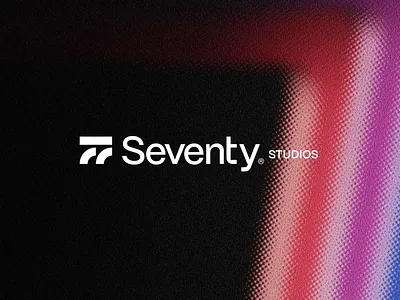 Seventy Studios® brand branding colorful concept futuristic geometric gradient icon illustration logo logo design logomark logotype mark minimalist simple symbol vector