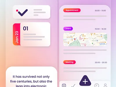 UI/UX Design - Time Management App android app design application best ui design concept figma glassmorphism graphic design ios iphone app minimalistic modern design product design saas task management app time management time tracking ui design uiux ux