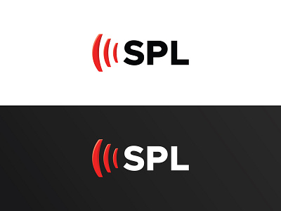 SPL Chicago - logo, Concept B black branding chicago clean depth highlight identity light logo logo mark mark red rings shadow simple sophisticated sound waves white