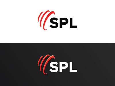 SPL Chicago - logo, Concept A black branding clean contrast dimension highlight logo logo mark mark professional red rings scale shadow simple sophisticated sound sound waves waves white