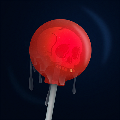 Lust Pop candy deadly design graphic design illustration lollipop lust sin skull sweets vector