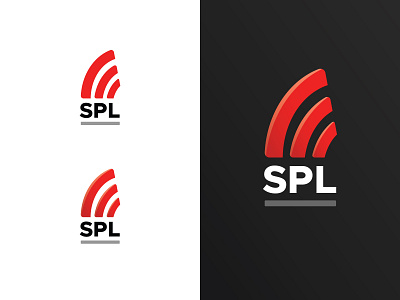 SPL Chicago - logo, Concept D 3d audio audio visual black clean dimension highlight logo logo mark mark red rings sans serif shadow simple sophisticated sound visual wave white