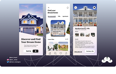 Real Estate App UI app branding design graphic design ui