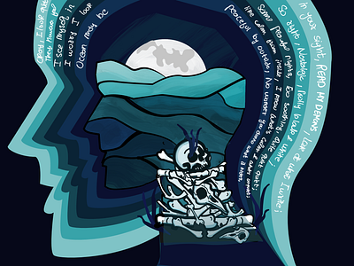 Ocean Mind design graphic design illustration vector