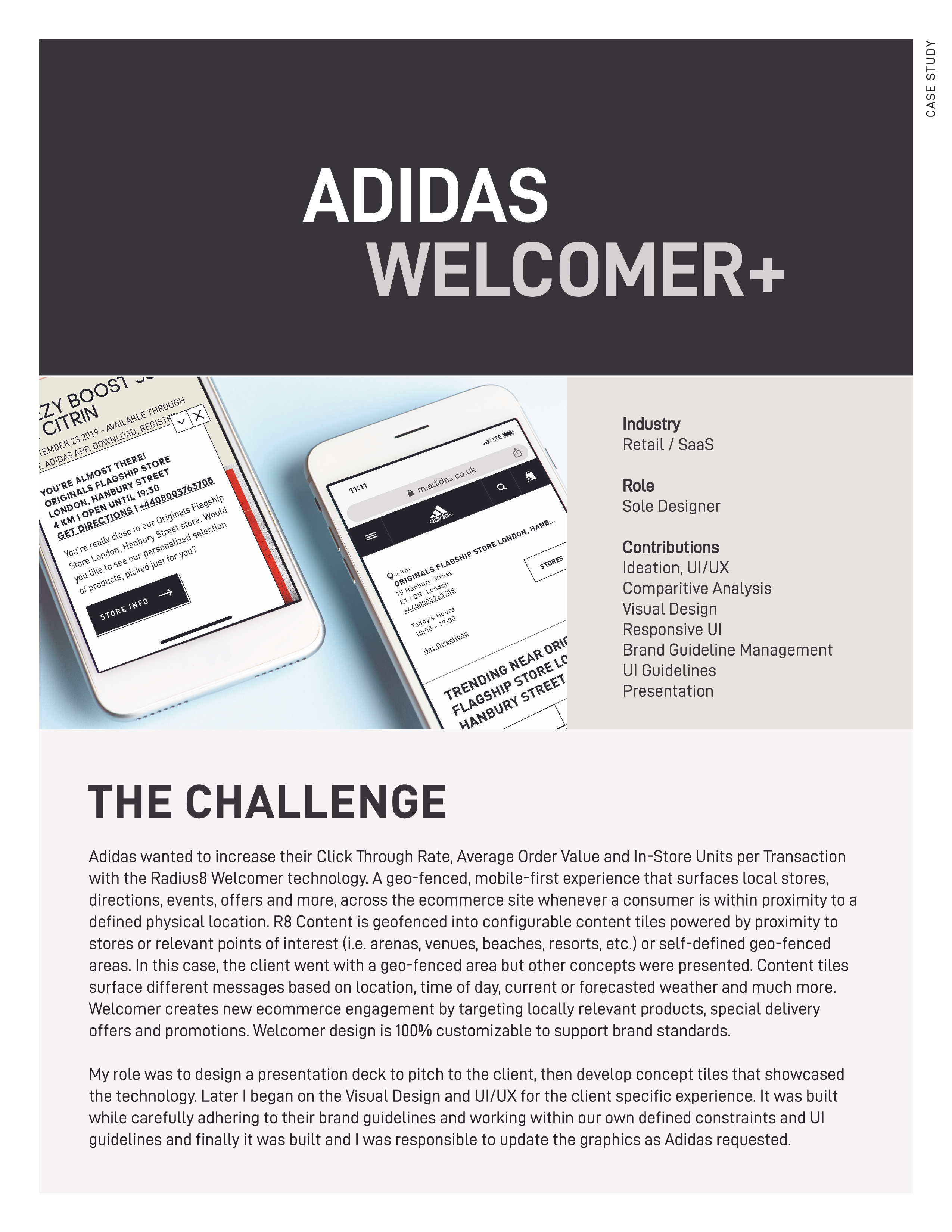 Adidas Case Study adidas case study graphic design ui ux