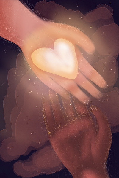 Lend me your heart illustration painting