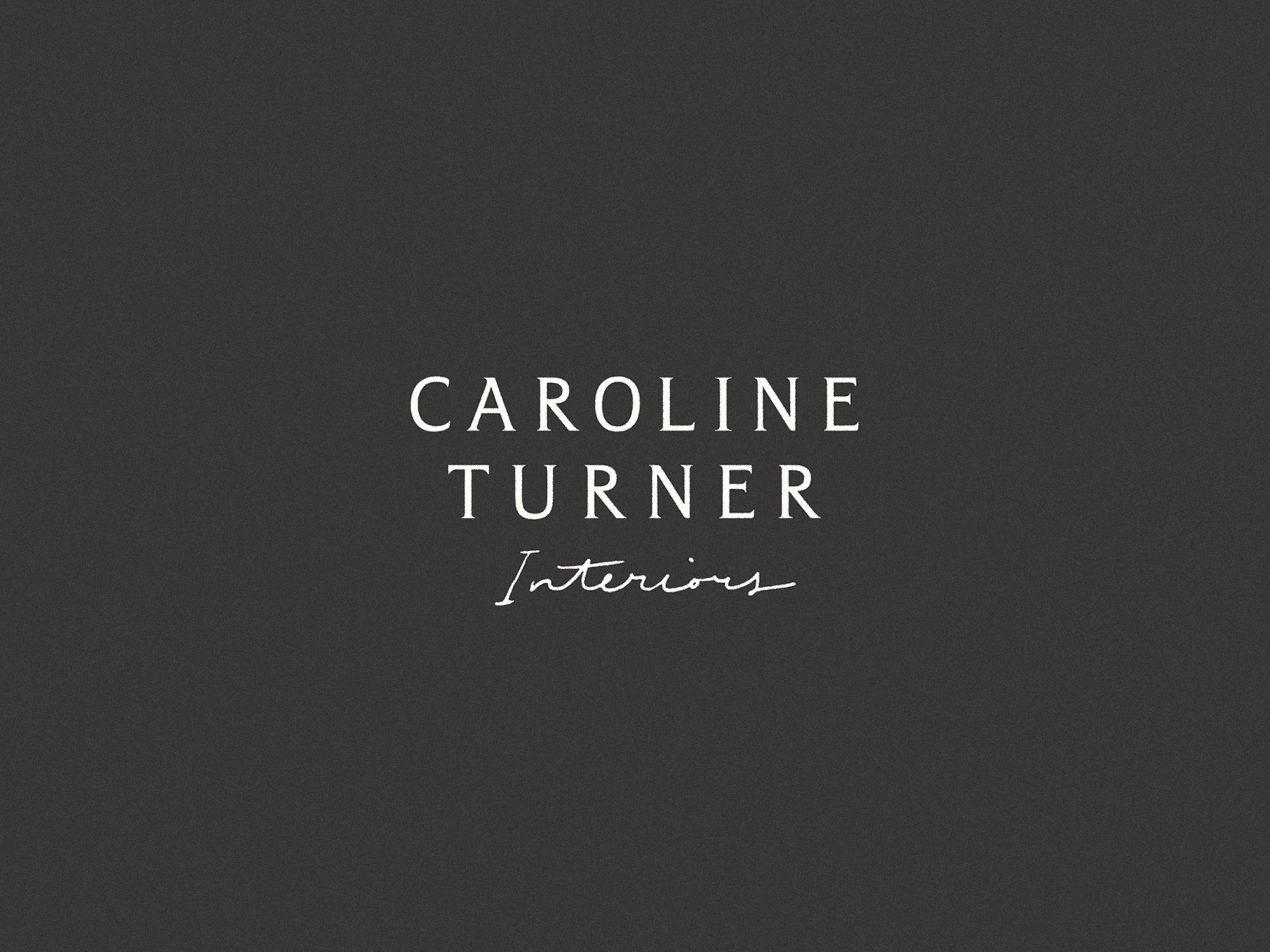 Caroline Turner Interiors — Branding bespoke brand system branding custom type elegant elevated hand lettering interior design interiors lettering lockup logo logo suite refined sophisticated typography