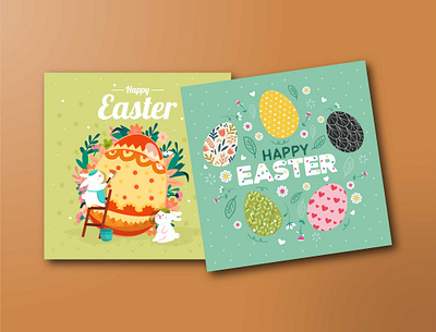 Easter Poster Design branding design easter flat graphic design illustration illustrator logo minimal poster ui vector
