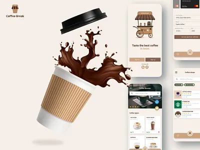 Coffee Break - Case Study information architecture user flows user interface user research ux