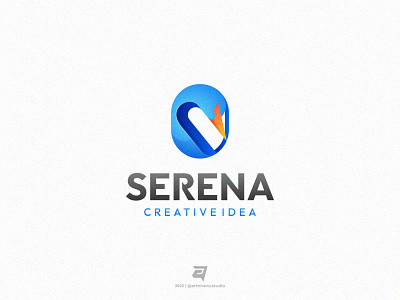SERENA bird branding colorful design graphic design logo modern swan swan logo ui vector