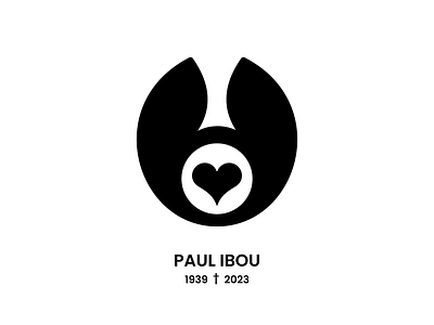 PAUL IBOU † 1939 - 2023 art belgian artist branding graphic design graphic design icon identity designer illustration logo logo books logo design logo designer memorial owl owl logo owls paul ibou tribute