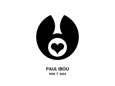 PAUL IBOU † 1939 - 2023 art belgian artist branding graphic design graphic design icon identity designer illustration logo logo books logo design logo designer memorial owl owl logo owls paul ibou tribute