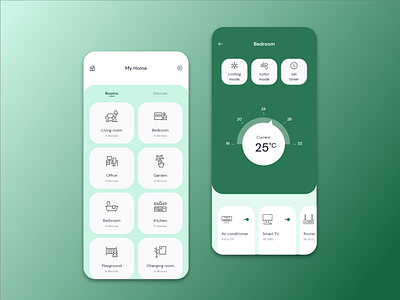 Smart home application design mobile ui ux vinhondesk